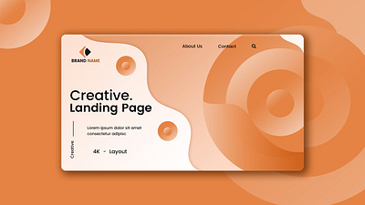 Creative Landing Page Designed In Figma animation graphic design templates