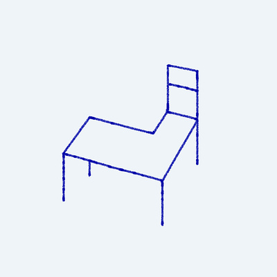 Blue Monday abran animation branding chair design drawing graphic design illustration logo monday office ui vector