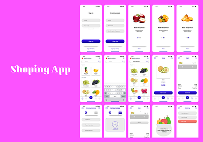 Shoping App order shoping shoping app ui ux