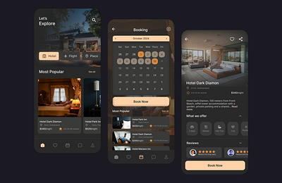 Hotel and Flight Booking App air bnb booking branding design agency figma figma designer flight flight booking hotel booking reservation room booking ui cards ui design ui designer ux designer uxui