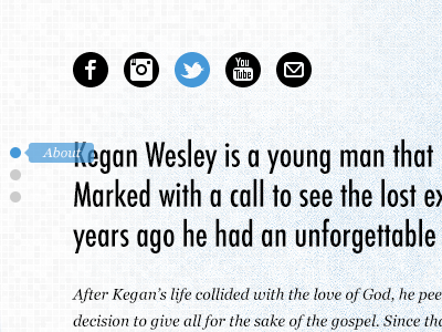 Kegan Wesley black blue design futura georgia gray texture web