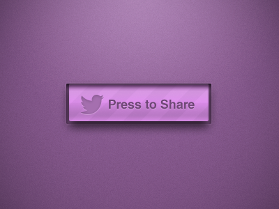 Press To Share button interface ios media pattern press purple share social texture twitter ui ux vector