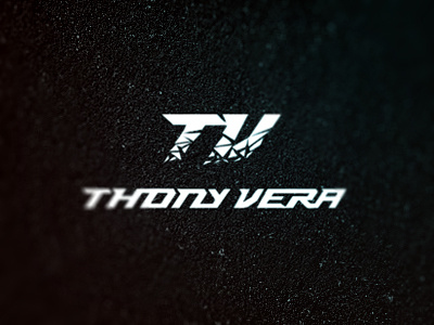 Thony Vera Logo design dj electro house ibiza logo music producer spain techno thony triangles type typography vera