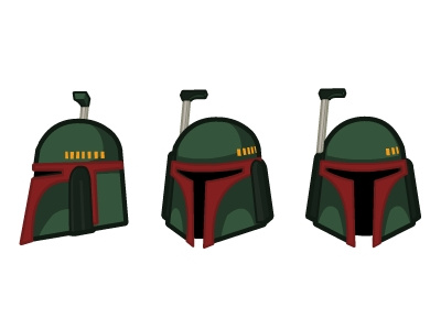 Boba Fett Head boba bountyhunter fett illustration star wars star wars illustrations