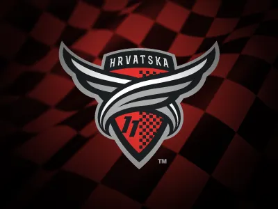 Hrvatska 11 club crest fantasy football shield soccer