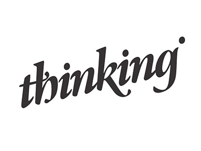 thinking Logo dots hellopanos logo thinking typography