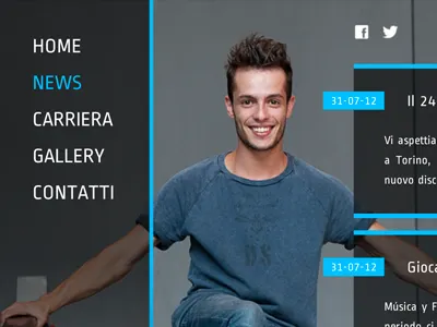 Nunzio Perricone homepage web design website