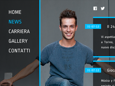 Nunzio Perricone homepage web design website