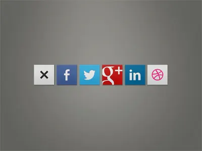 Share bar experiment - sliding follow interface sliding social social networks ui user interface ux