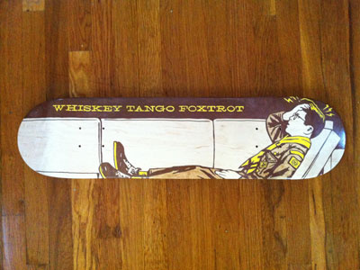 Whiskey Tango Foxtrot bordo bello boy scout skateboard