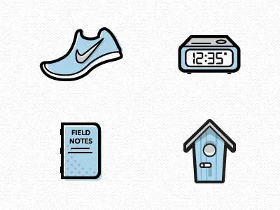 Jailbrrreak Theme iCons clock field notes icons ios iphone nike twitter