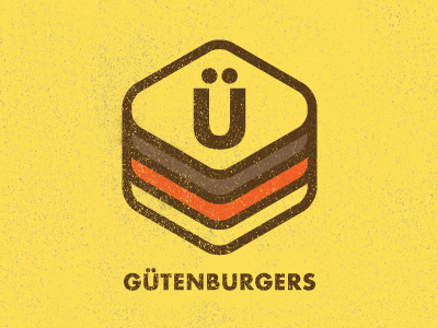 Gutenburgers Logo branding burger design food logo vector