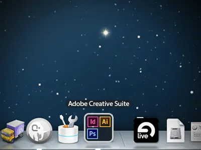 Mac OSX Dock Folders adobe applications apps concept dock folders icon mac organization osx