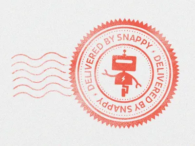 Snappy Stamp focus lab icon logo mail mark stamp