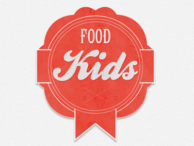 Food Kids food kids label logo type vintage