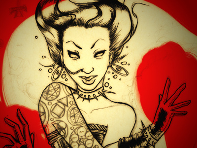 Tremere redraw blood mage magic vampire woman