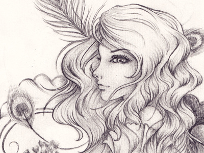 Peacock drawing peacock pencil traditional