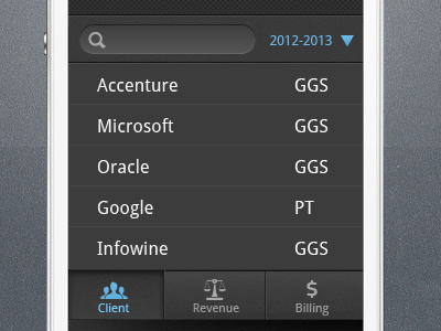Android UI Screen android listing screen ui