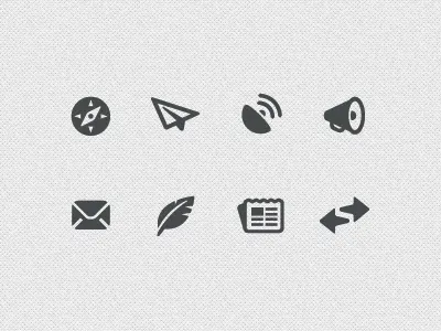 Communication Icons app black icon icon set icons ui user interface vector