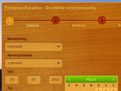 Travel Community Booking form steps travel ui web webdesign