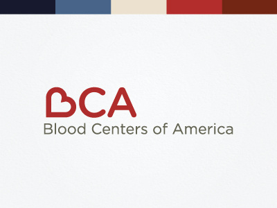 BCA Logo america blood heart logo