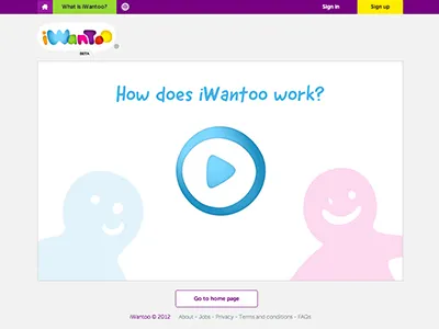 How does iWantoo work? iwantoo social network ui
