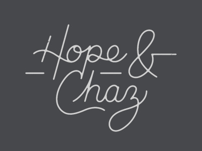 Hope + Me typography