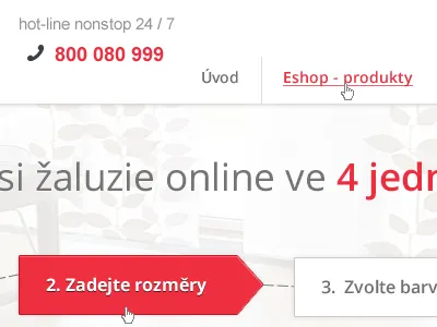 Something eshop menu menu bar steps webdesign