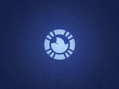 Shark Chip casino chip clean fin icon logo minimal shark simple