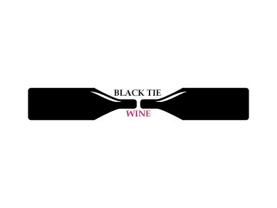 Black Tie Wine black logo packaging tie type wine