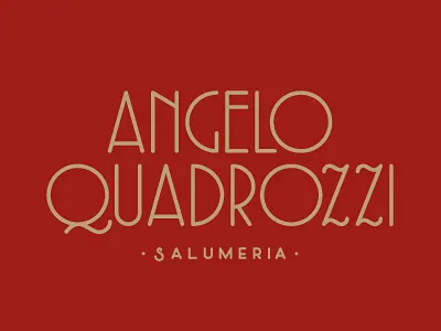 AQ logotype salumeria type