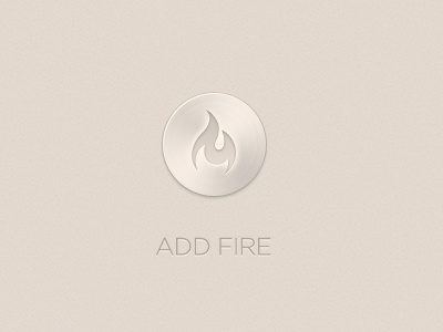 Fire Button icon illustration ui vector