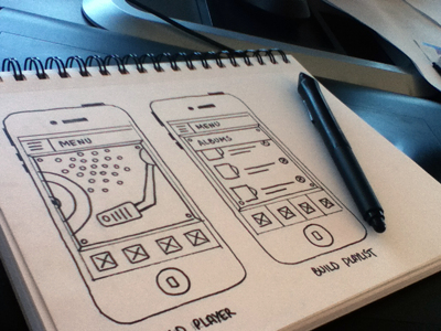 Disctopia Sketch app sketch wireframe