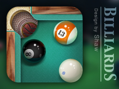 Billiard billiard icon