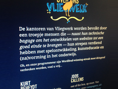 Vliegwerk redesign vliegwerk webdesign