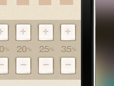 Plus app button helvetica iphone minus plus porselain texture ui webapp