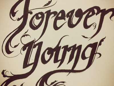 Mark Hamiltoon Forever Young Tatoo tatoo typo typograph