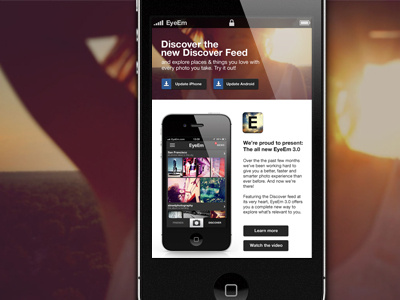 EyeEm Newsletter email eyeem html mail newsletter