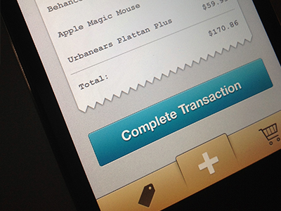 Purchases App app button icons iphone app payments purchases receipt skeumorphic tab bar