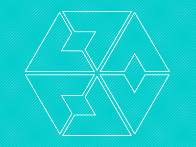 Solve icon identity technology turquoise