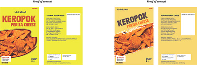 Food Label Design For Molek Food Industries branding graphic design