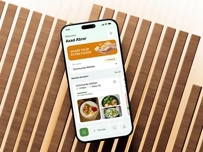 FUDO | Food Sharing Mobile App Design | Fibo Studio charity design donation ecofriendly fibostudio food fooddonation foodsharing helloshams meal minimal mobile app reducewaste sdgs sharing solution sustainability ui uiux zerowaste