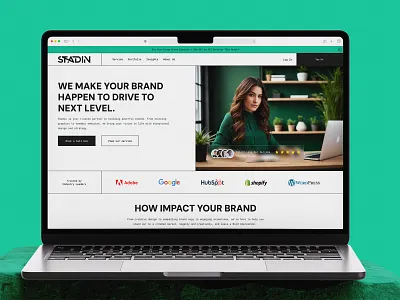 Website UI Design - Stadin Digital Agency branding agency digital digital agency digital marketing graphics design agency green marketing marketing agency mono saas agency saas product sans social media web agency web design agency women agency