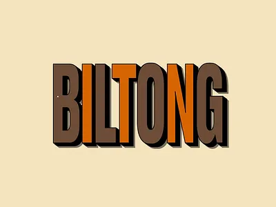 Biltong GIPHY 3d animation 3d type afrikaans animation illustration kinetic type lettering motion design motion graphics