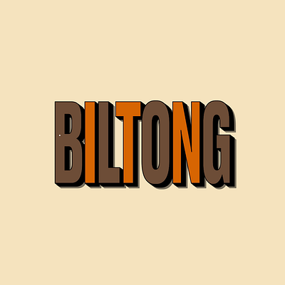 Biltong GIPHY 3d animation 3d type afrikaans animation illustration kinetic type lettering motion design motion graphics