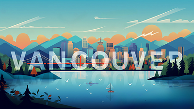 Vancouver, BC illustration