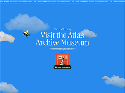 Atlas Website Footer animation footer illustration landing page ui website website design