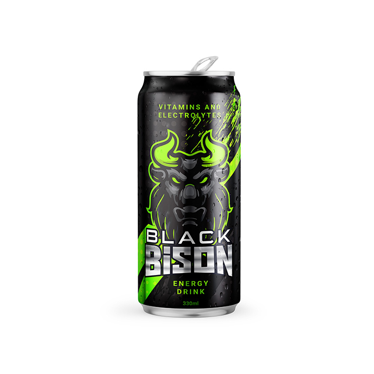Black Bison Energy Drink black bison electrolytes energy drink energy drink packaging packaging design vitamin