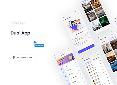 Dual App - Social Media App chat design dual chat figma messages social media ui uidesign uiux