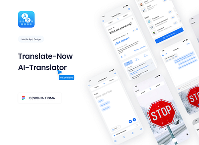 Translate Now - AI Translator | AI Language Translator App ai translator app design design figma language language translator app translator ui uidesign uiux